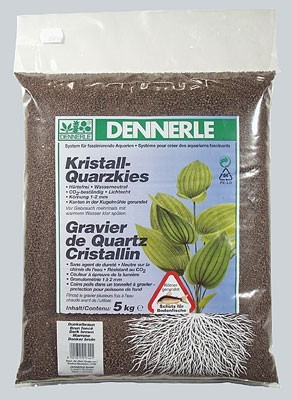Dennerle Kristall-Quarz Темно-коричневый 5 кг